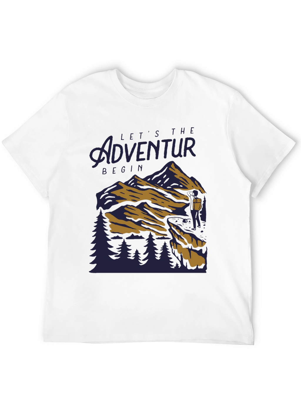 Adventure Begins Black T-Shirt