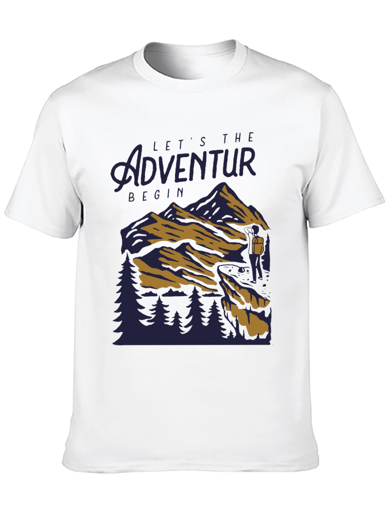 Adventure Begins Black T-Shirt