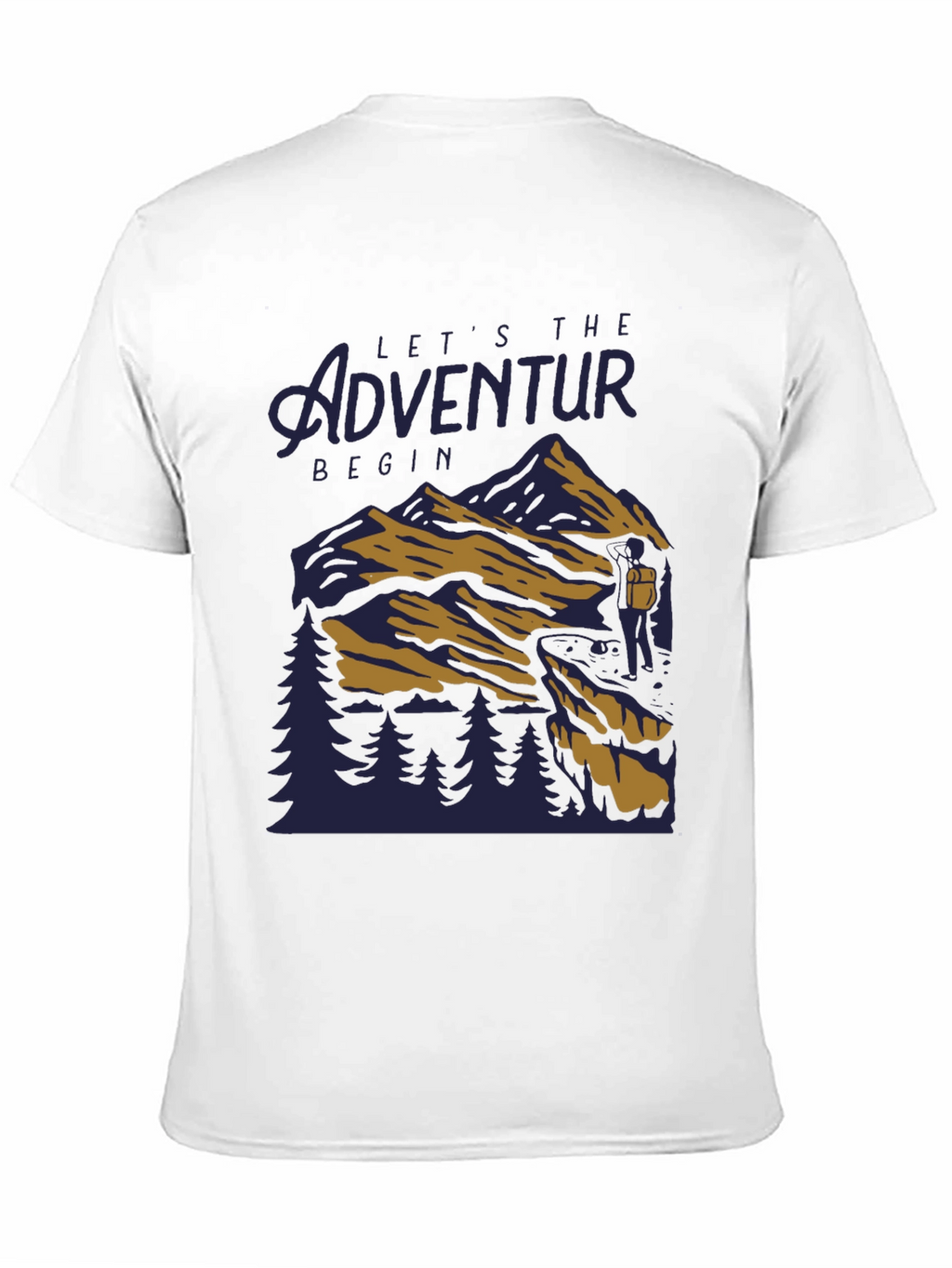 Adventure Begins Black T-Shirt