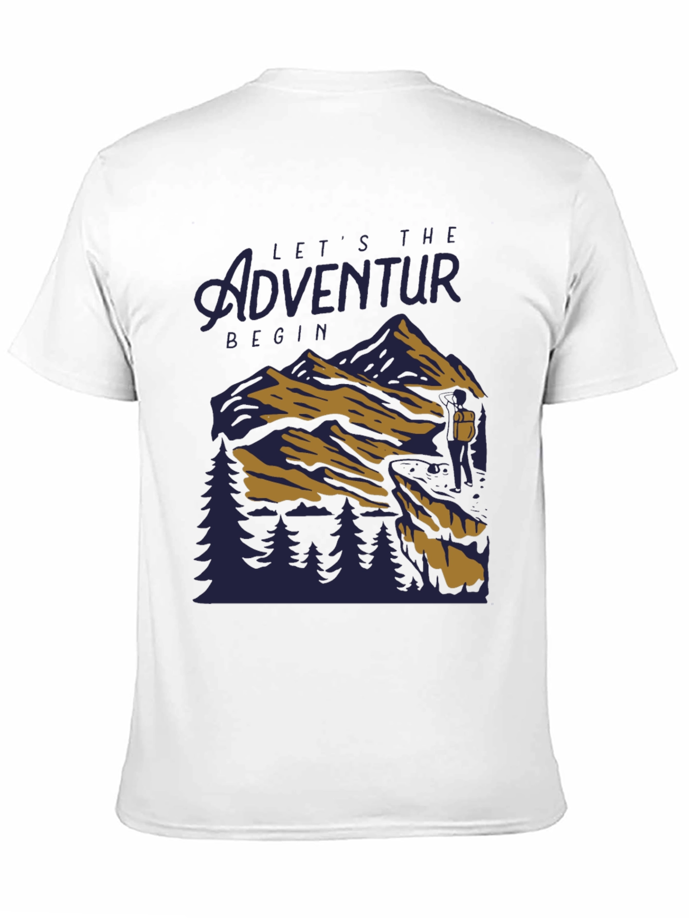 Adventure Begins Black T-Shirt