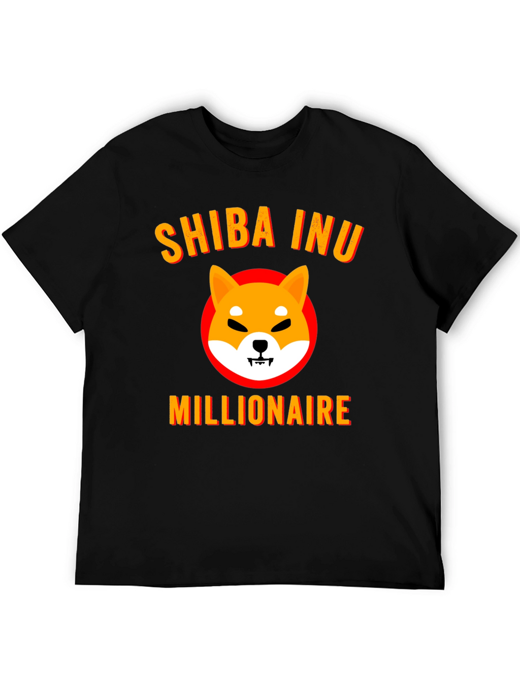Shiba Inu Millionaire Graphic Tee - Black