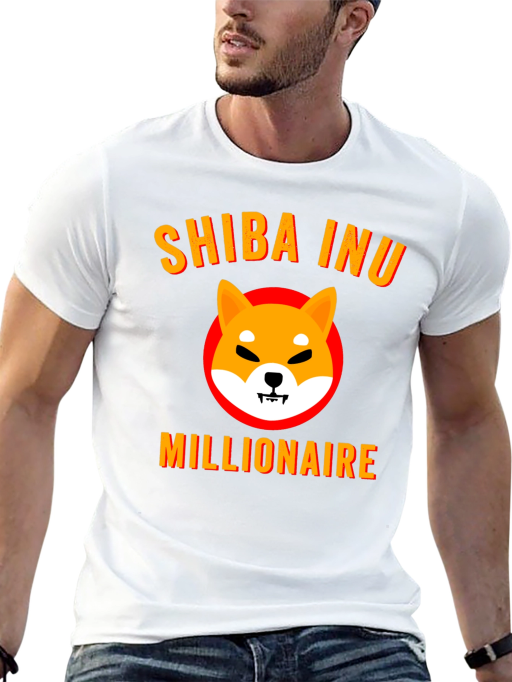 Shiba Inu Millionaire Graphic Tee - Black