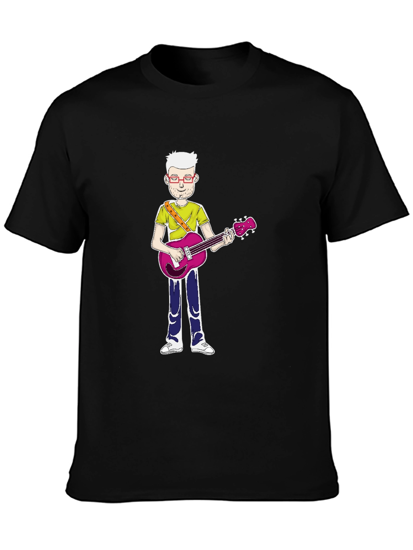 Cartoon Guitarist T-Shirt