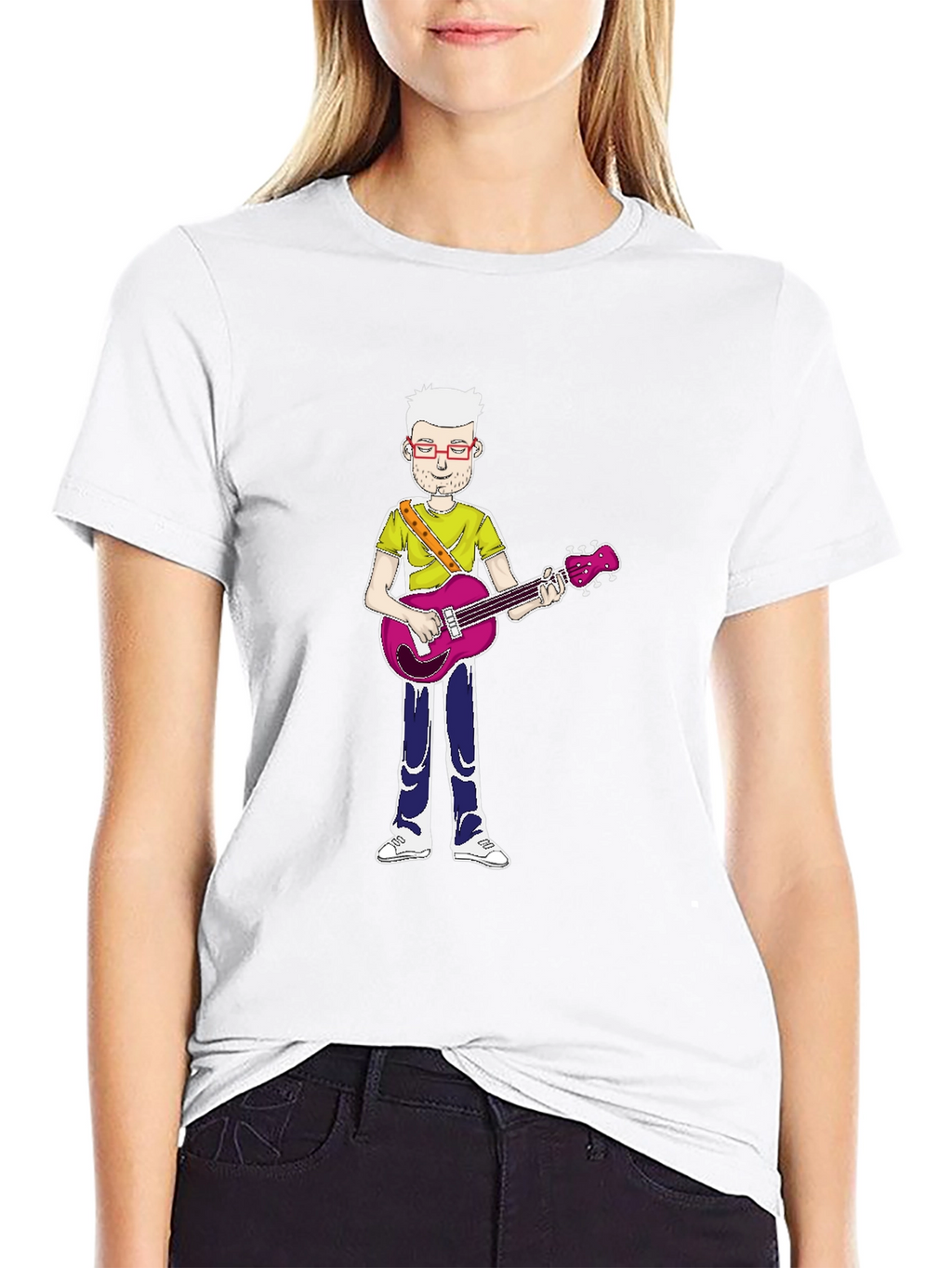 Cartoon Guitarist T-Shirt