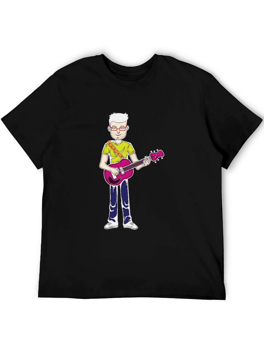 Cartoon Guitarist T-Shirt