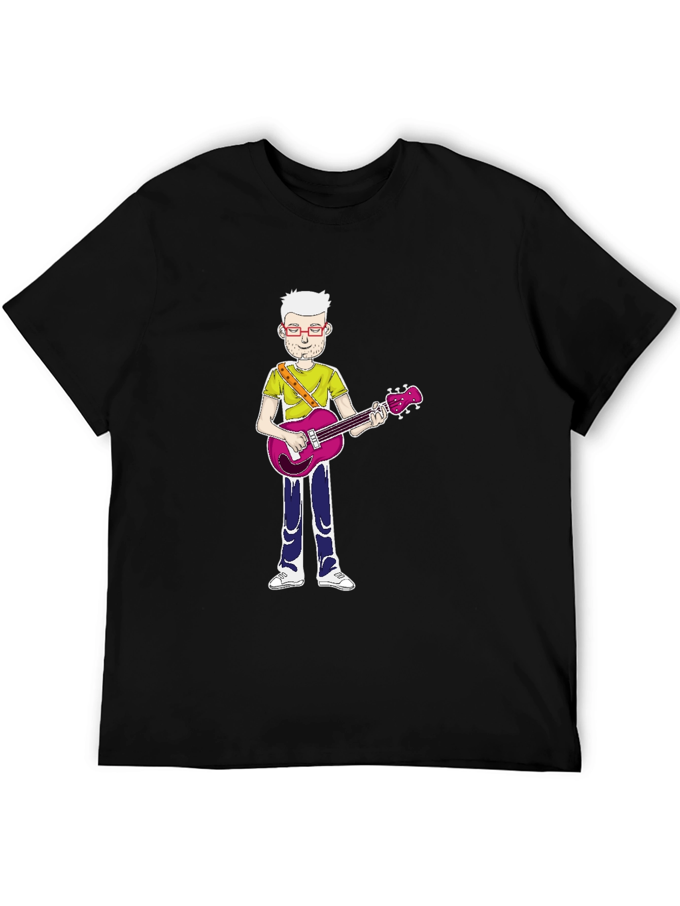 Cartoon Guitarist T-Shirt