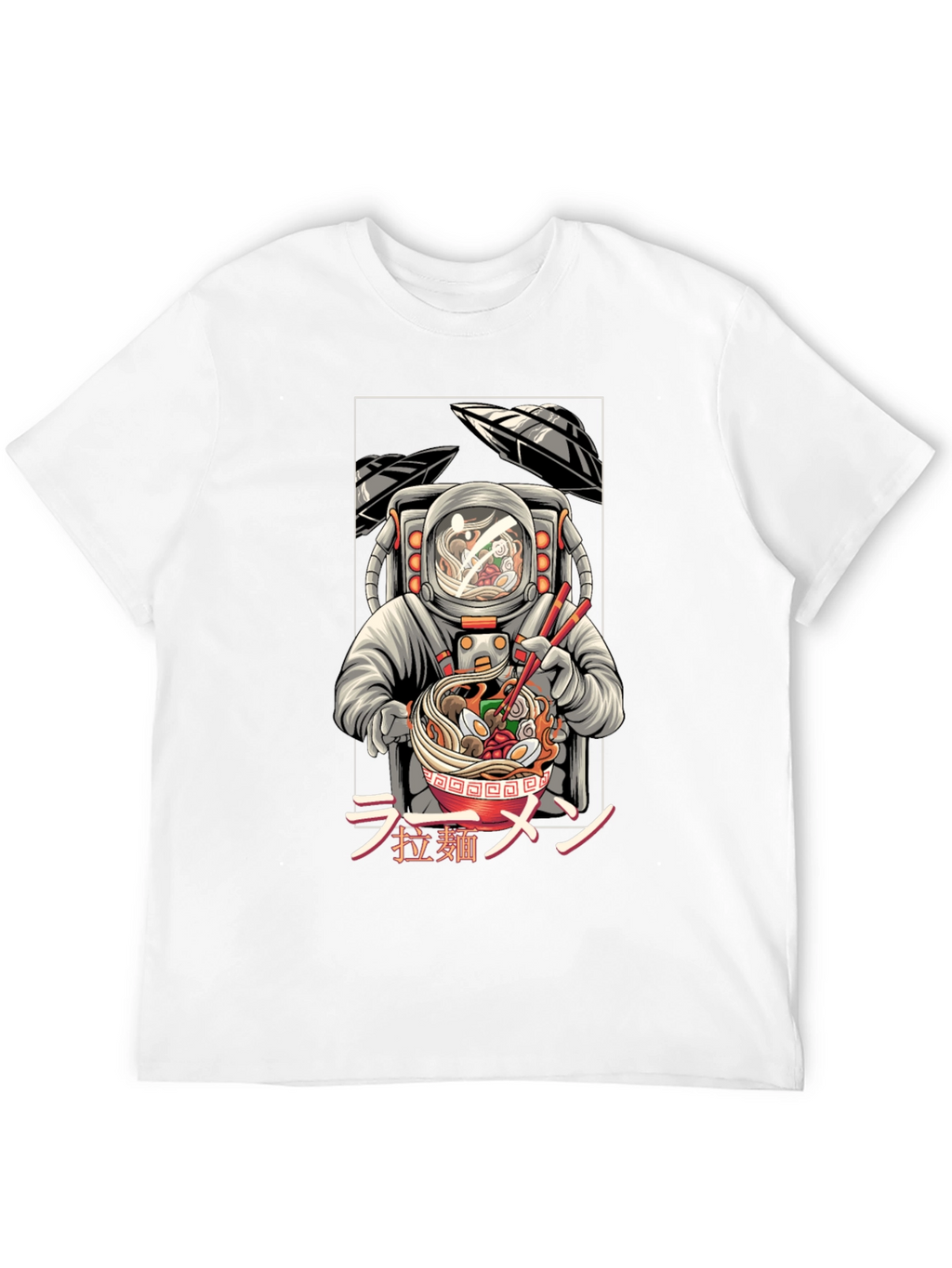 Astronaut Ramen T-Shirt - Unique Graphic Tee
