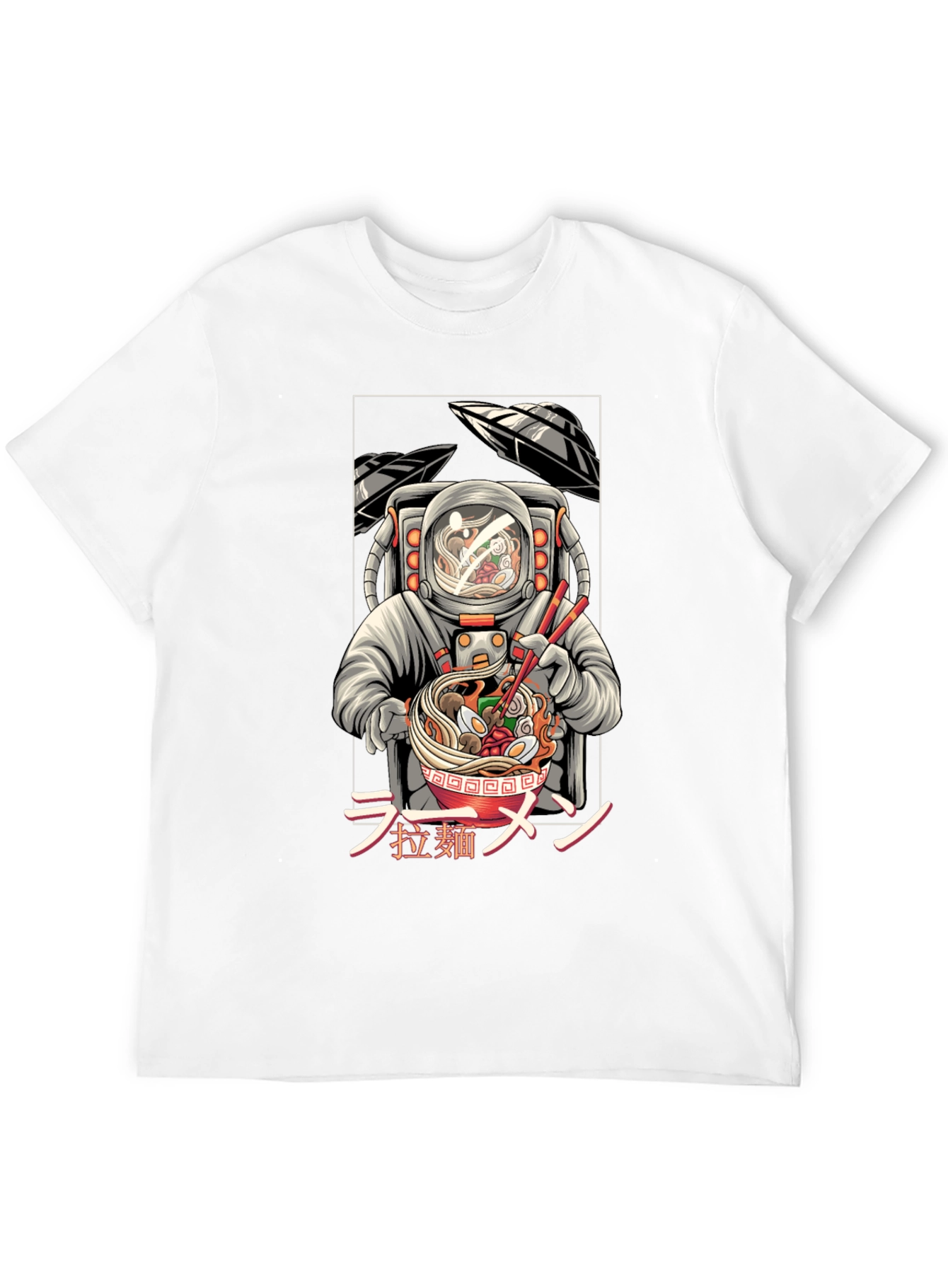 Astronaut Ramen T-Shirt - Unique Graphic Tee