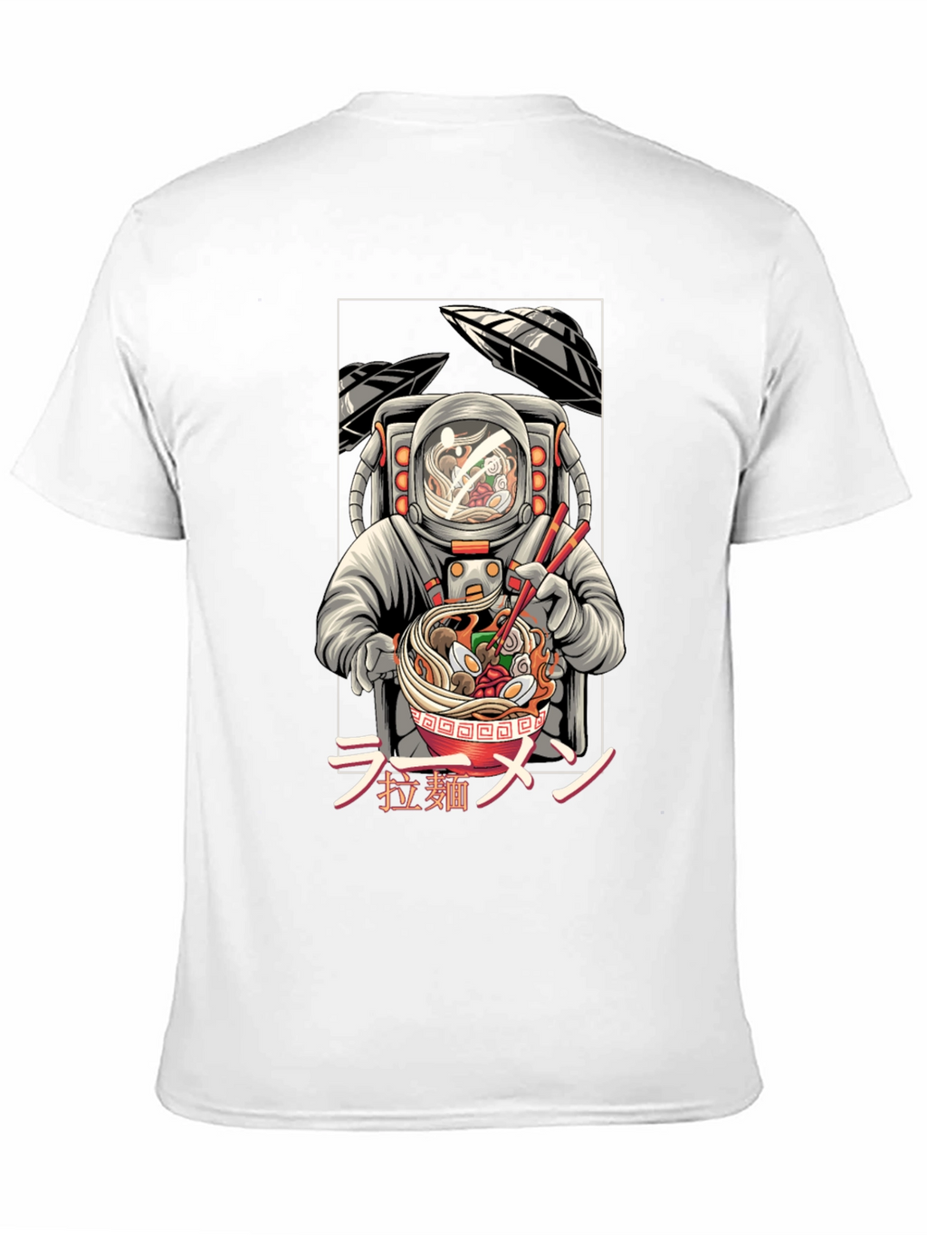 Astronaut Ramen T-Shirt - Unique Graphic Tee