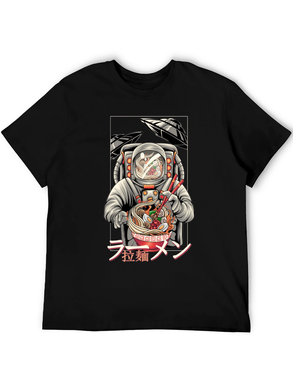 Astronaut Ramen T-Shirt - Unique Graphic Tee