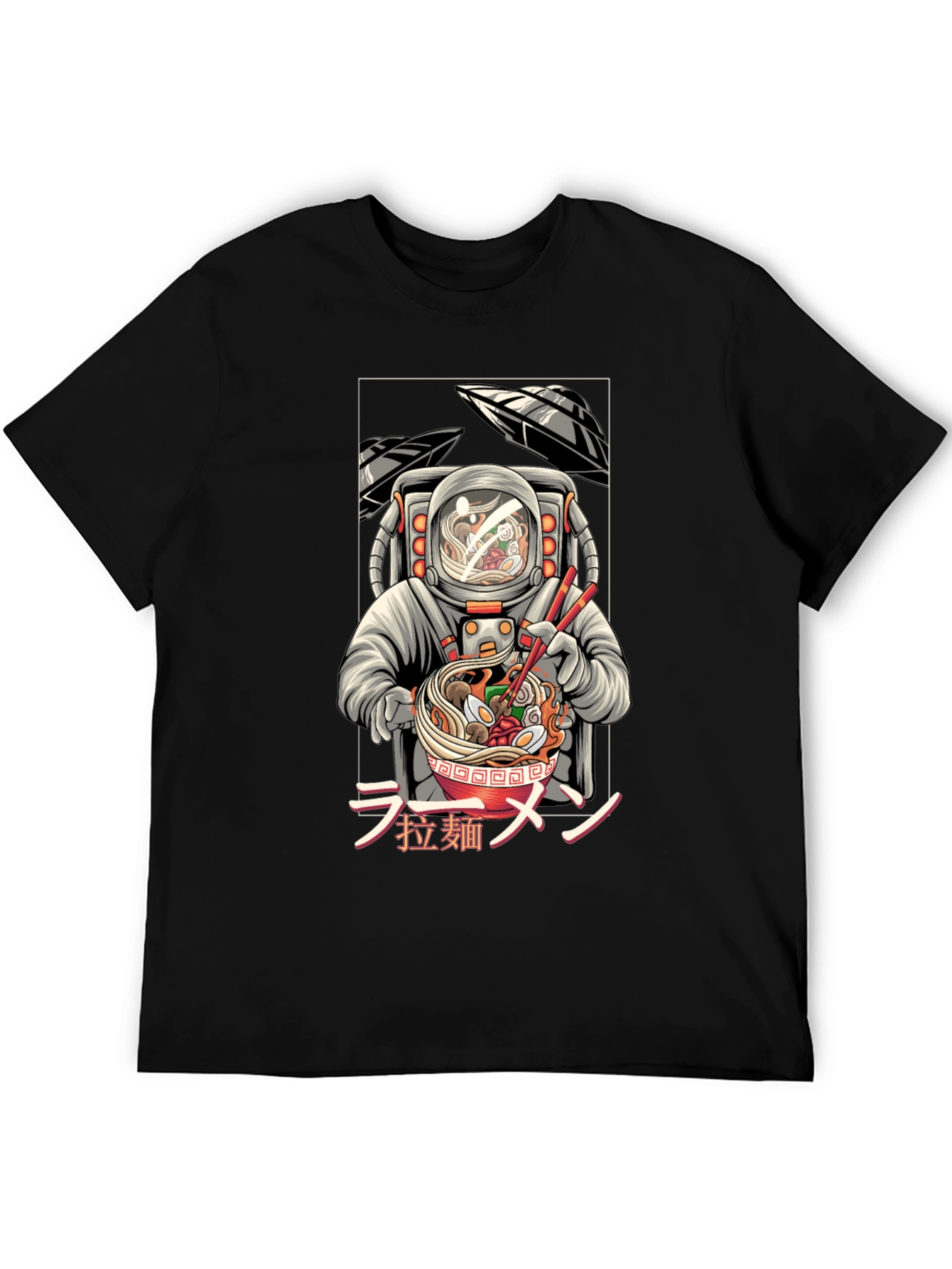 Astronaut Ramen T-Shirt - Unique Graphic Tee