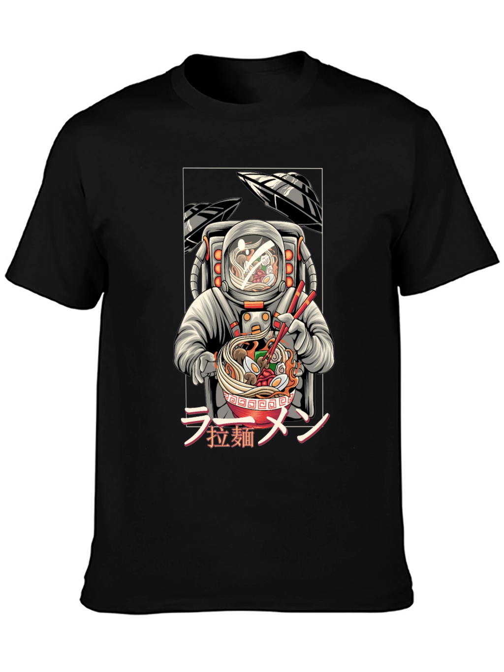 Astronaut Ramen T-Shirt - Unique Graphic Tee