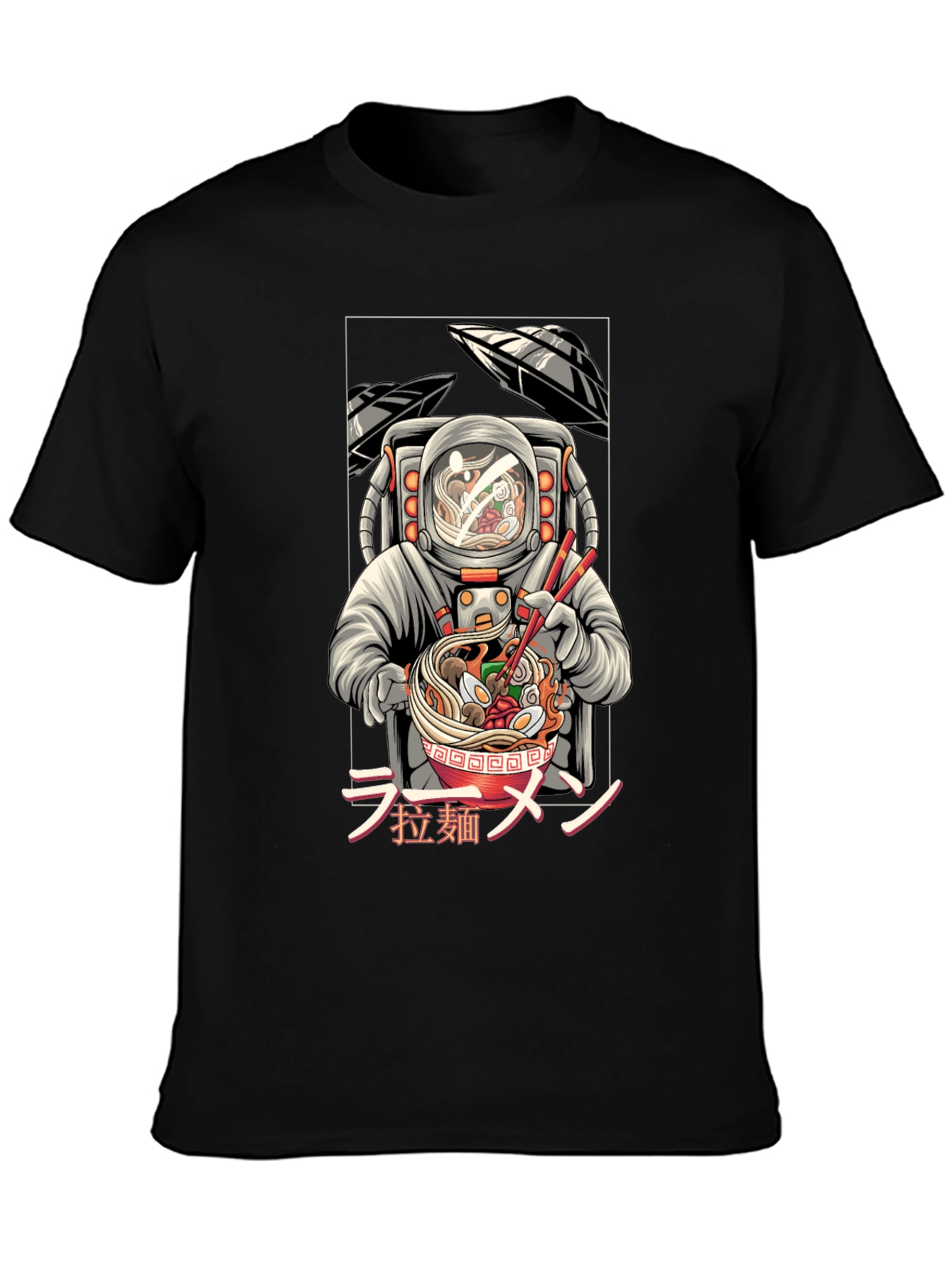 Astronaut Ramen T-Shirt - Unique Graphic Tee