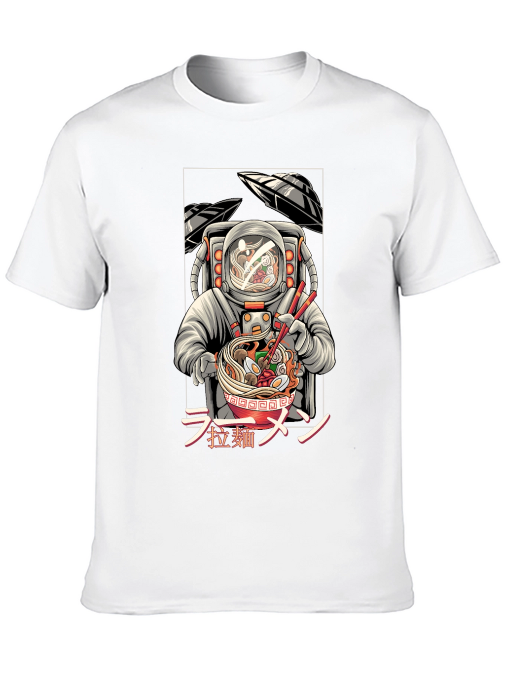 Astronaut Ramen T-Shirt - Unique Graphic Tee