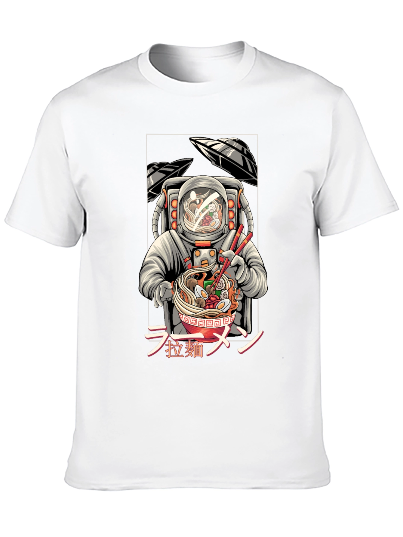 Astronaut Ramen T-Shirt - Unique Graphic Tee