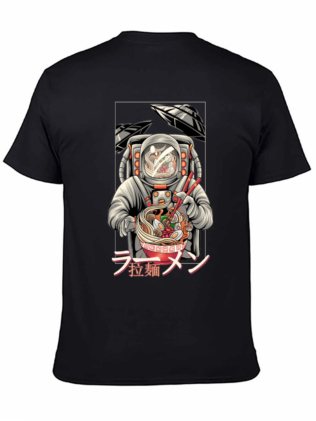 Astronaut Ramen T-Shirt - Unique Graphic Tee