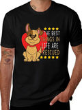 Rescued Dog Graphic T-Shirt