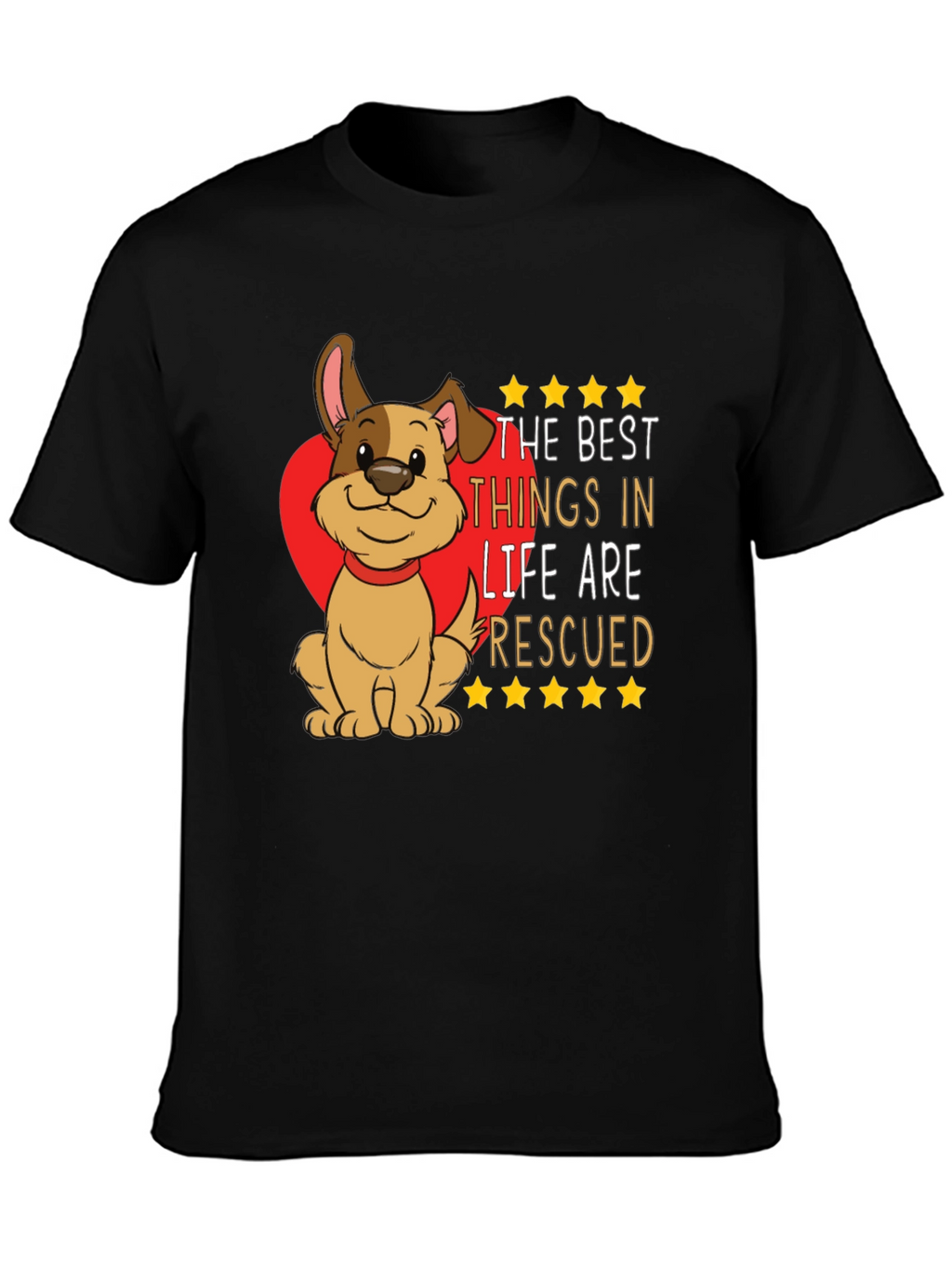 Rescued Dog Graphic T-Shirt
