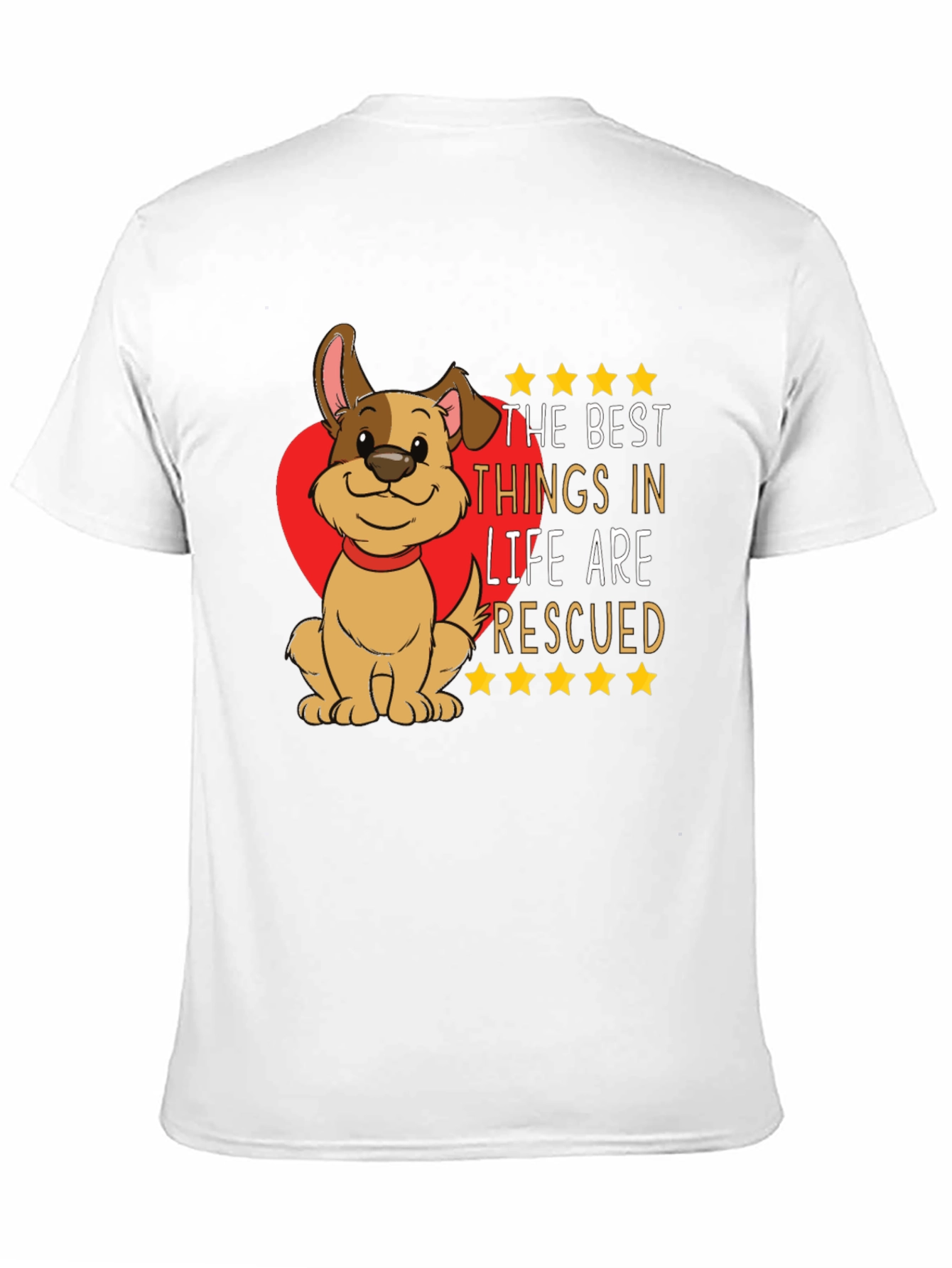 Rescued Dog Graphic T-Shirt