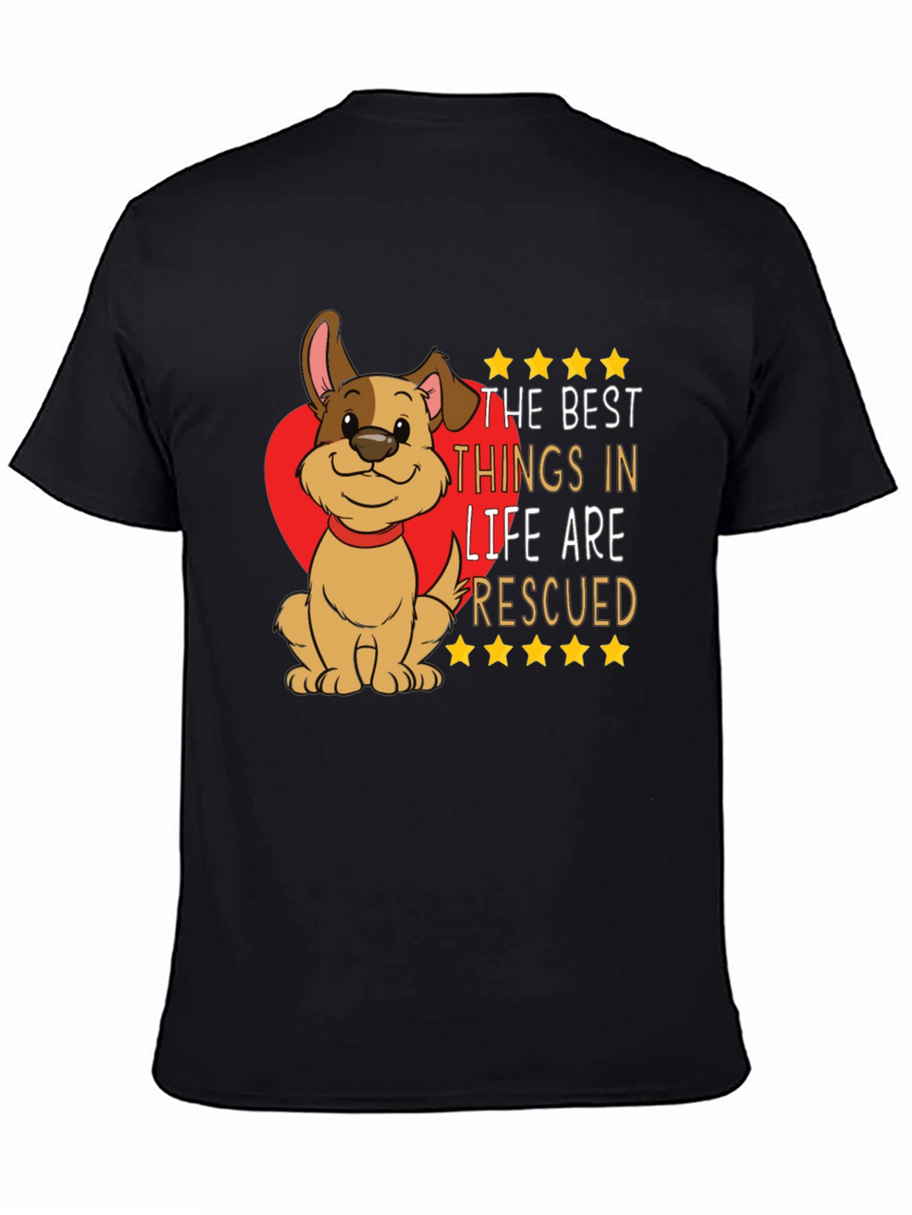 Rescued Dog Graphic T-Shirt