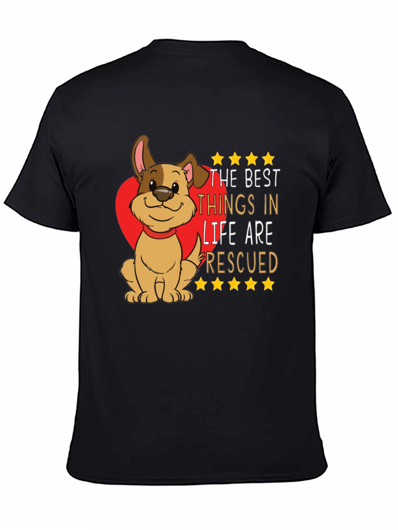 Rescued Dog Graphic T-Shirt