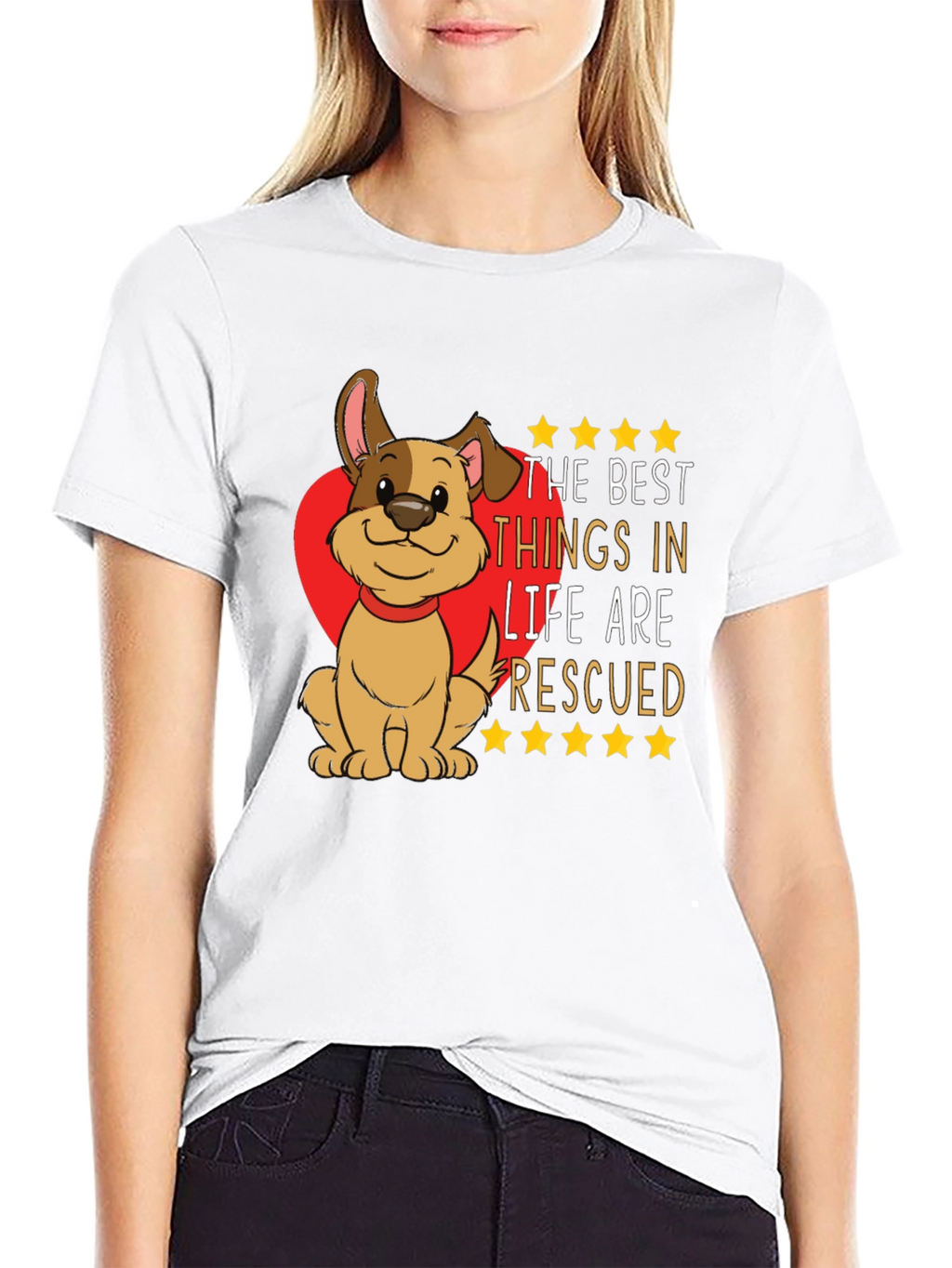 Rescued Dog Graphic T-Shirt