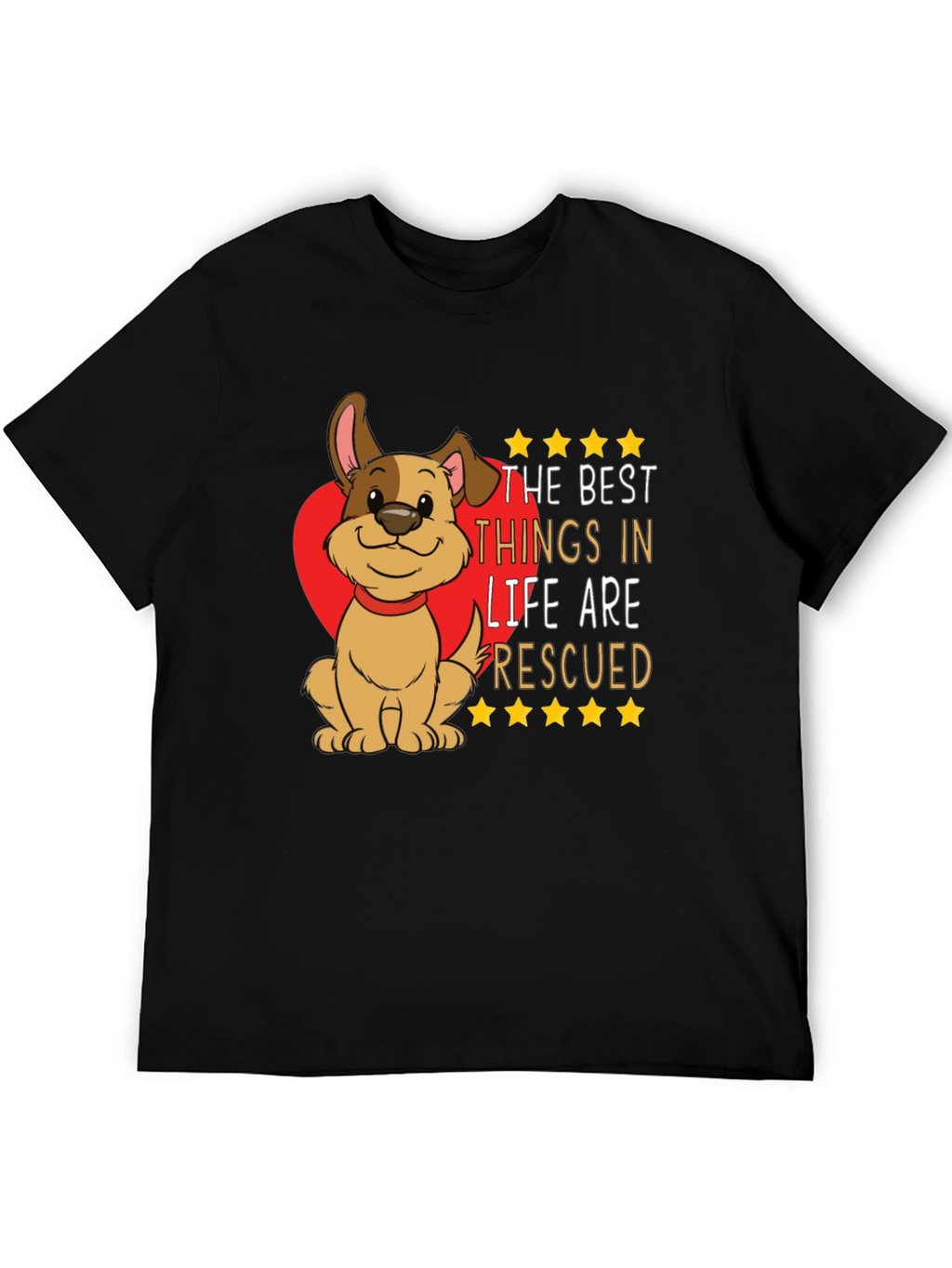 Rescued Dog Graphic T-Shirt