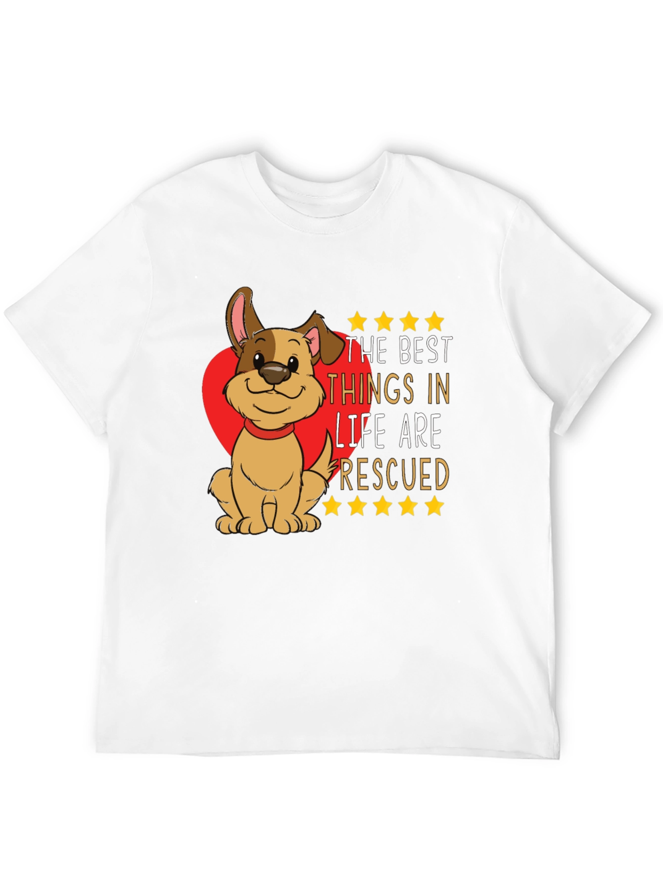 Rescued Dog Graphic T-Shirt