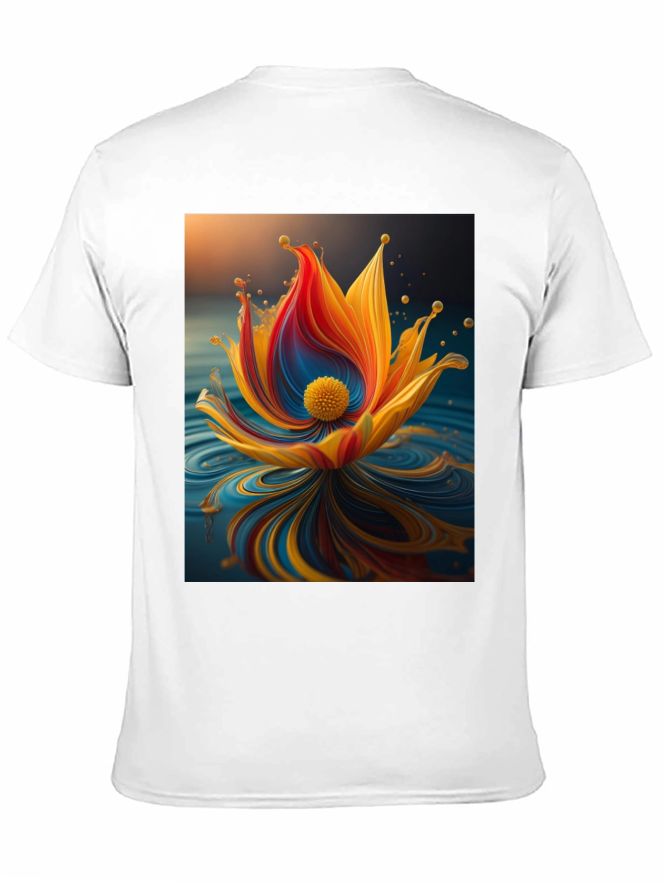Abstract Floral Graphic T-Shirt - Modern Art Tee