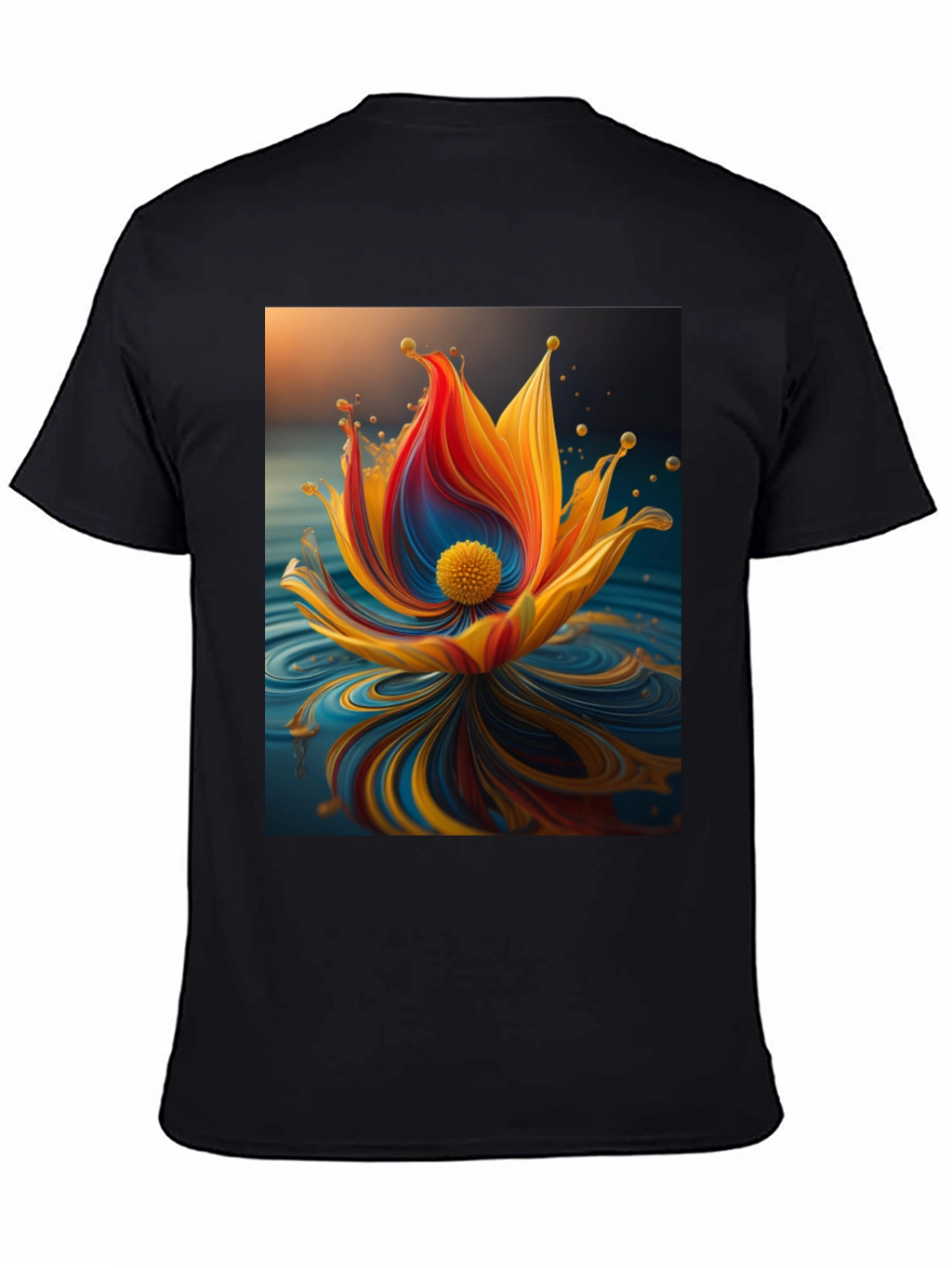 Abstract Floral Graphic T-Shirt - Modern Art Tee