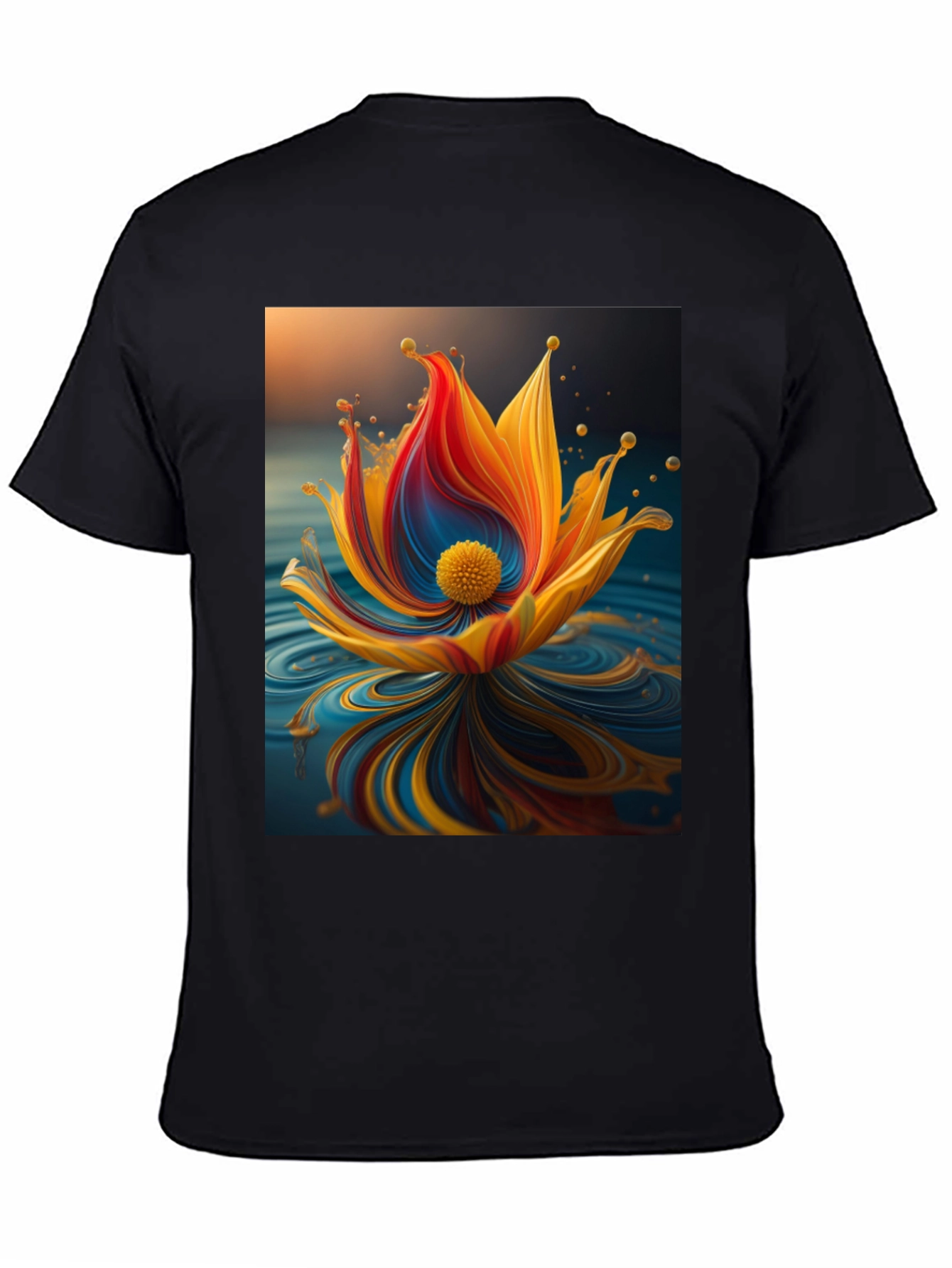 Abstract Floral Graphic T-Shirt - Modern Art Tee