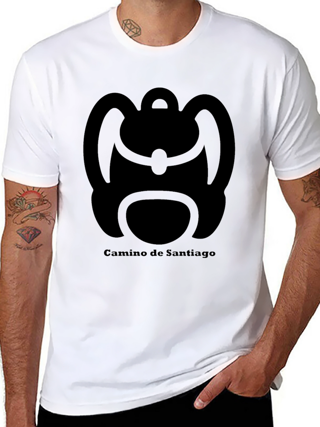 Camino de Santiago Backpack Graphic Tee