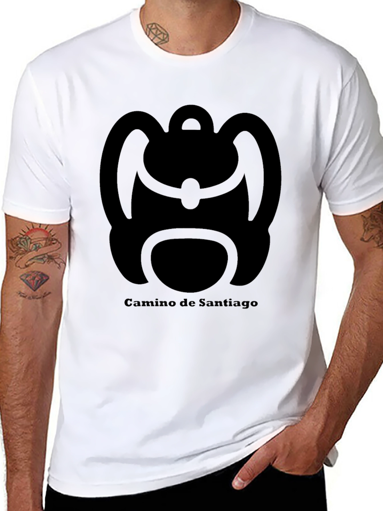 Camino de Santiago Backpack Graphic Tee