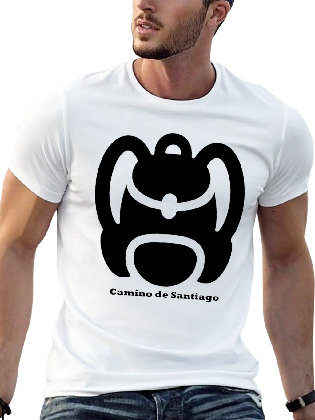 Camino de Santiago Backpack Graphic Tee