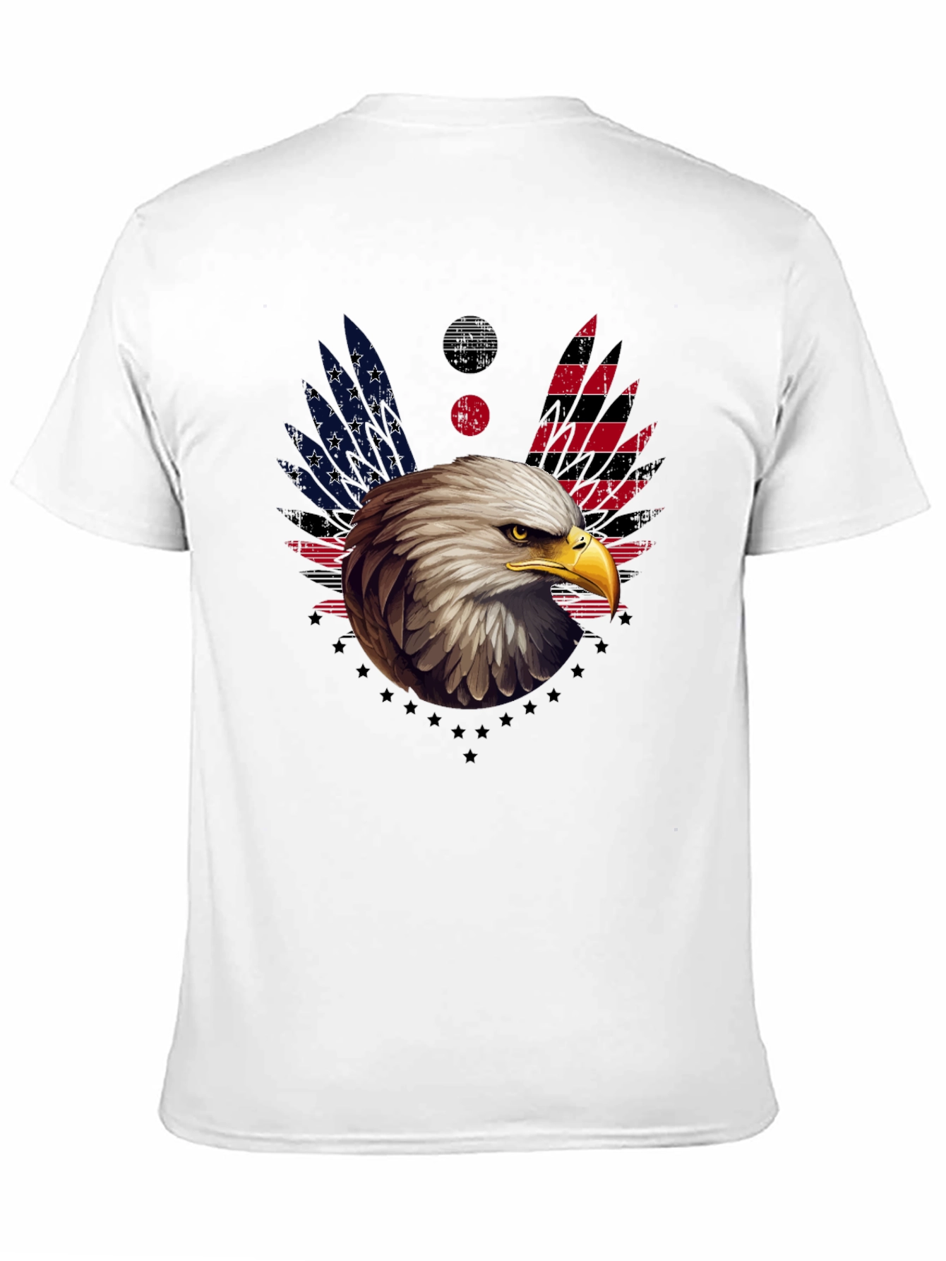 American Eagle Graphic T-Shirt Patriotic Design