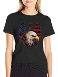 American Eagle Graphic T-Shirt Patriotic Design