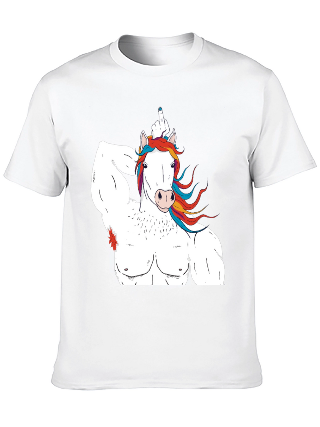 Unicorn Bodybuilder Funny Graphic T-Shirt