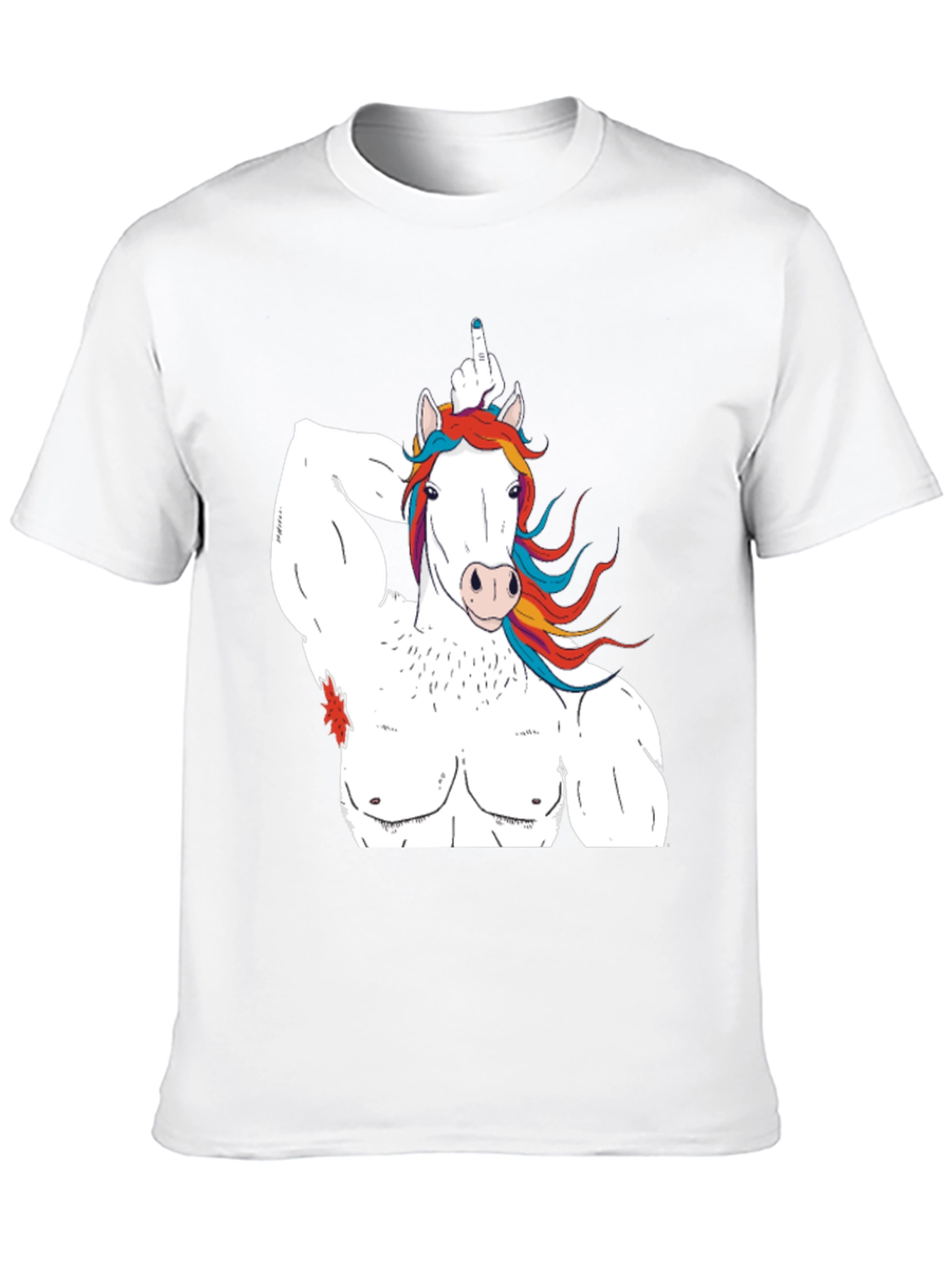 Unicorn Bodybuilder Funny Graphic T-Shirt