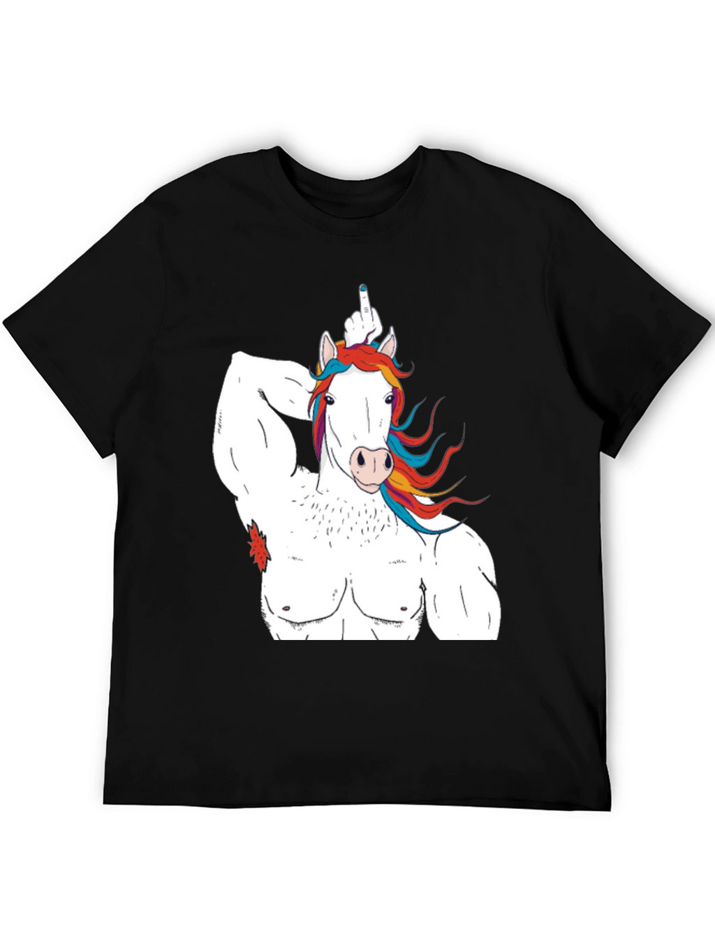 Unicorn Bodybuilder Funny Graphic T-Shirt