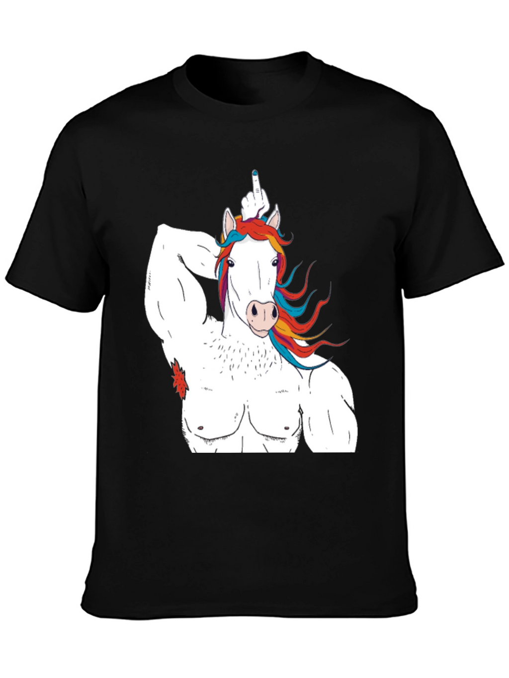 Unicorn Bodybuilder Funny Graphic T-Shirt