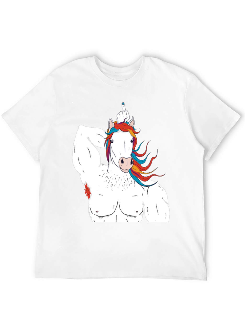 Unicorn Bodybuilder Funny Graphic T-Shirt