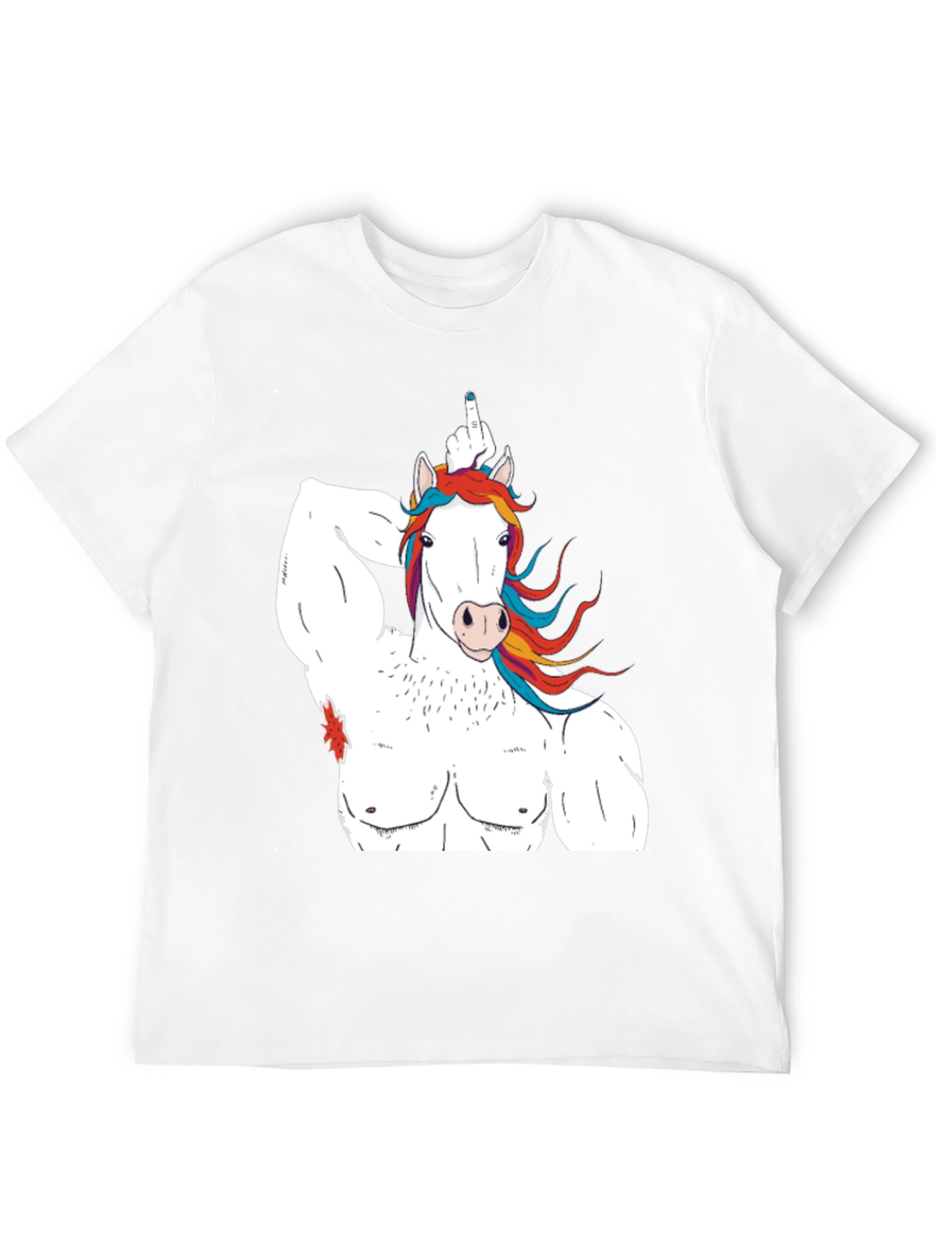 Unicorn Bodybuilder Funny Graphic T-Shirt