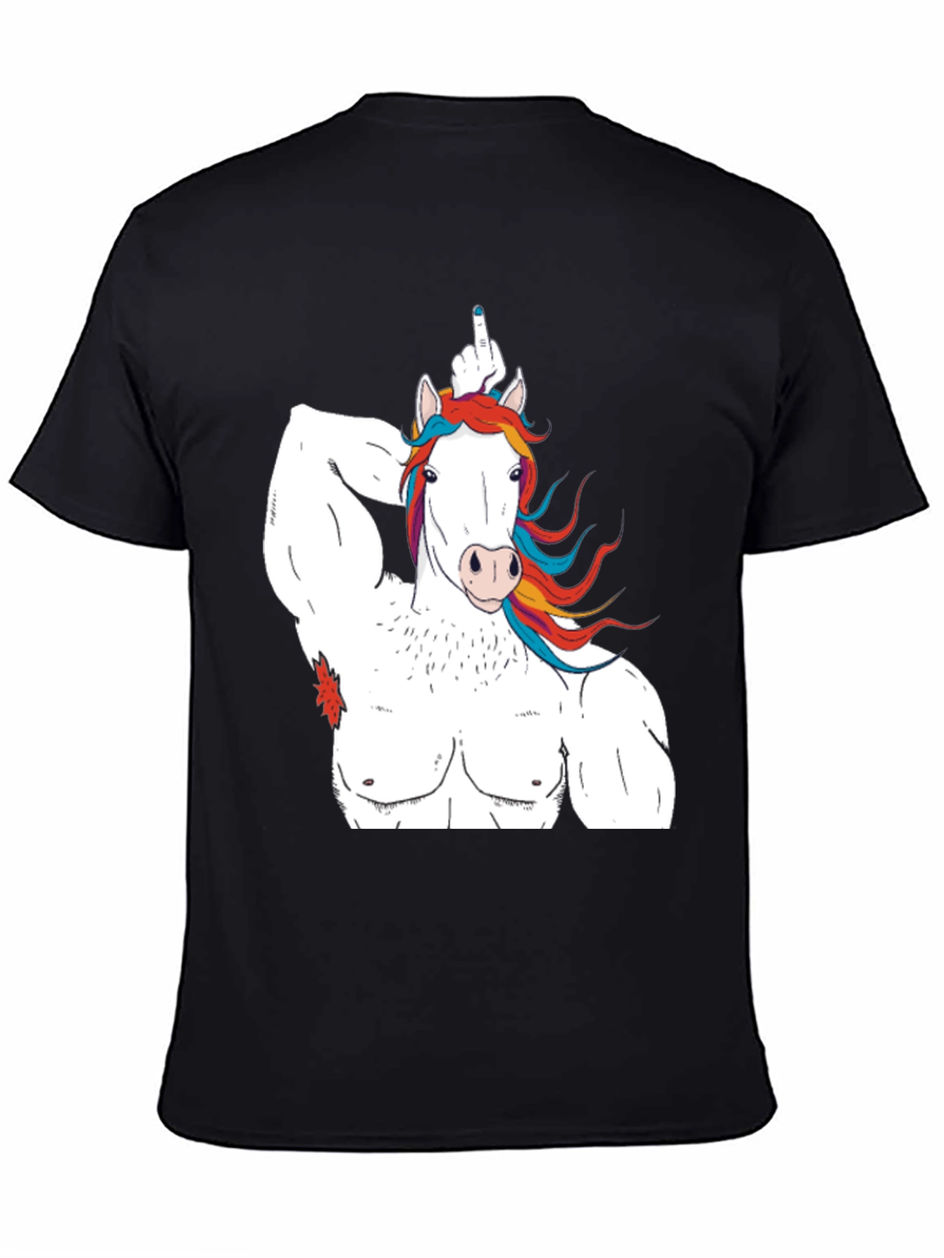 Unicorn Bodybuilder Funny Graphic T-Shirt