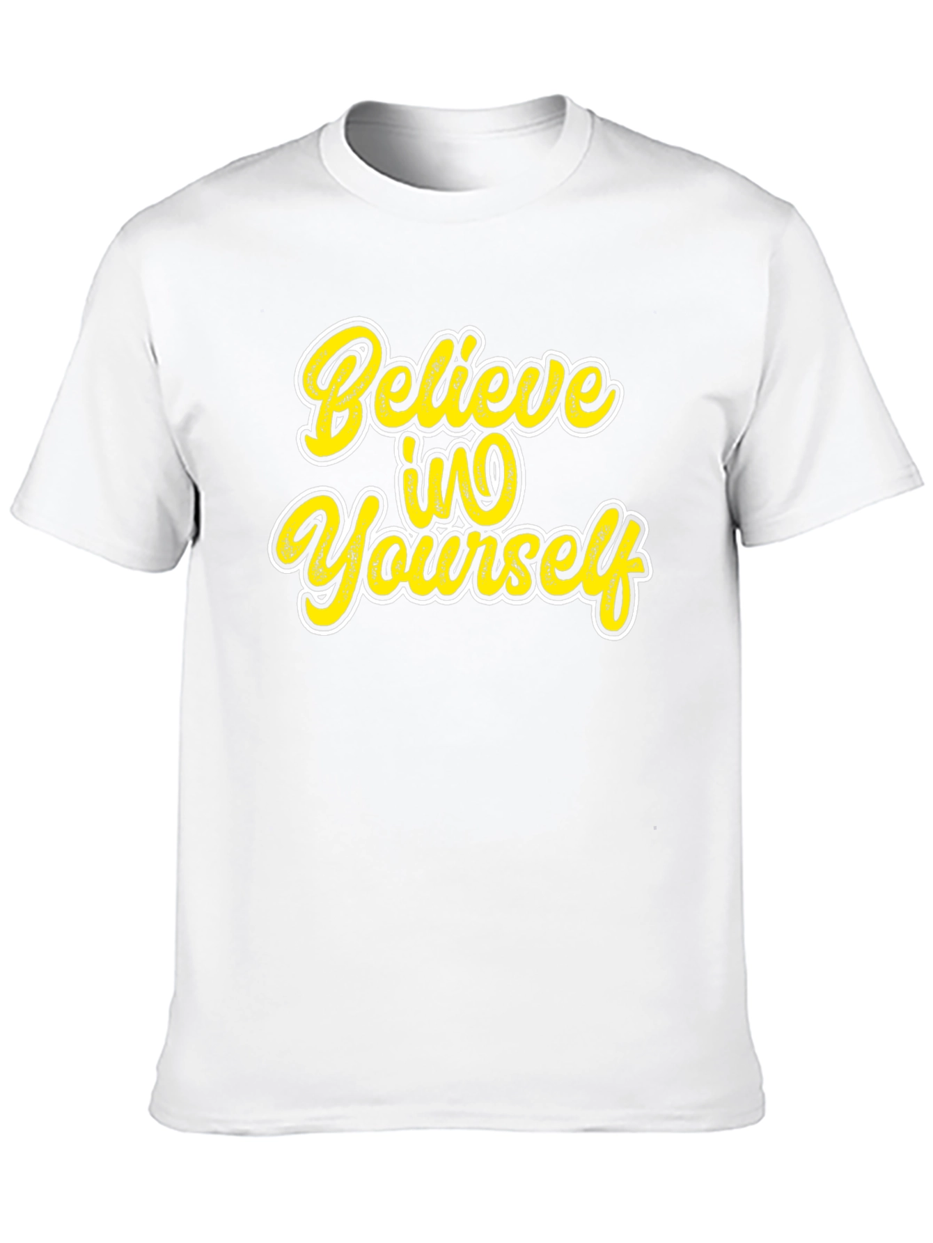 Believe in Yourself Graphic Black T-Shirt