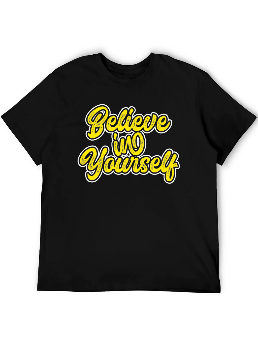 Believe in Yourself Graphic Black T-Shirt
