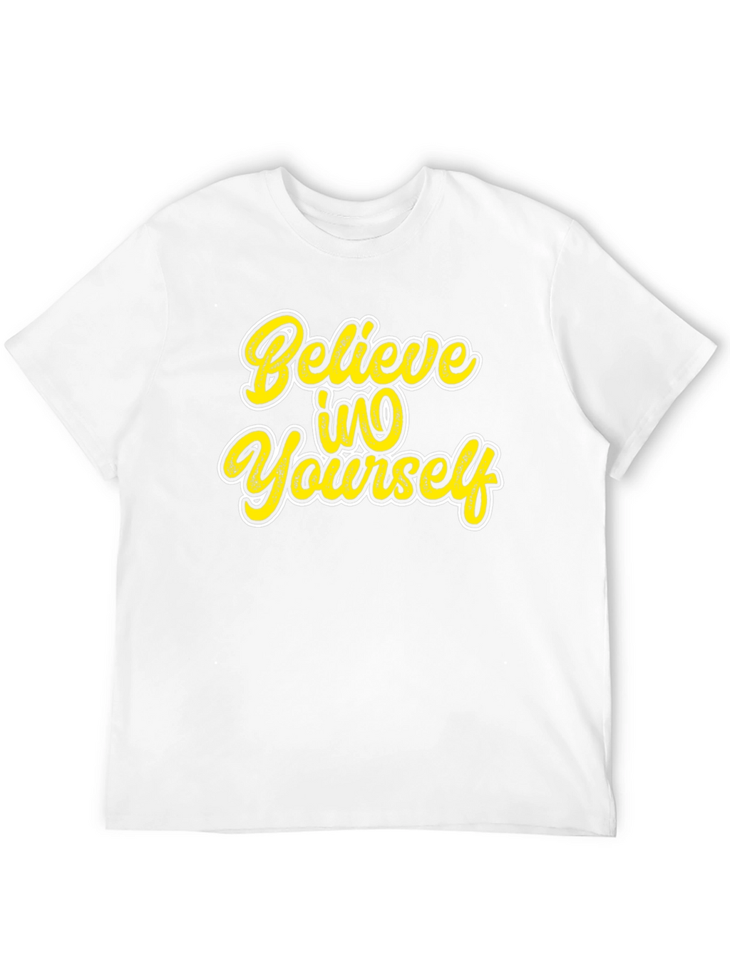 Believe in Yourself Graphic Black T-Shirt