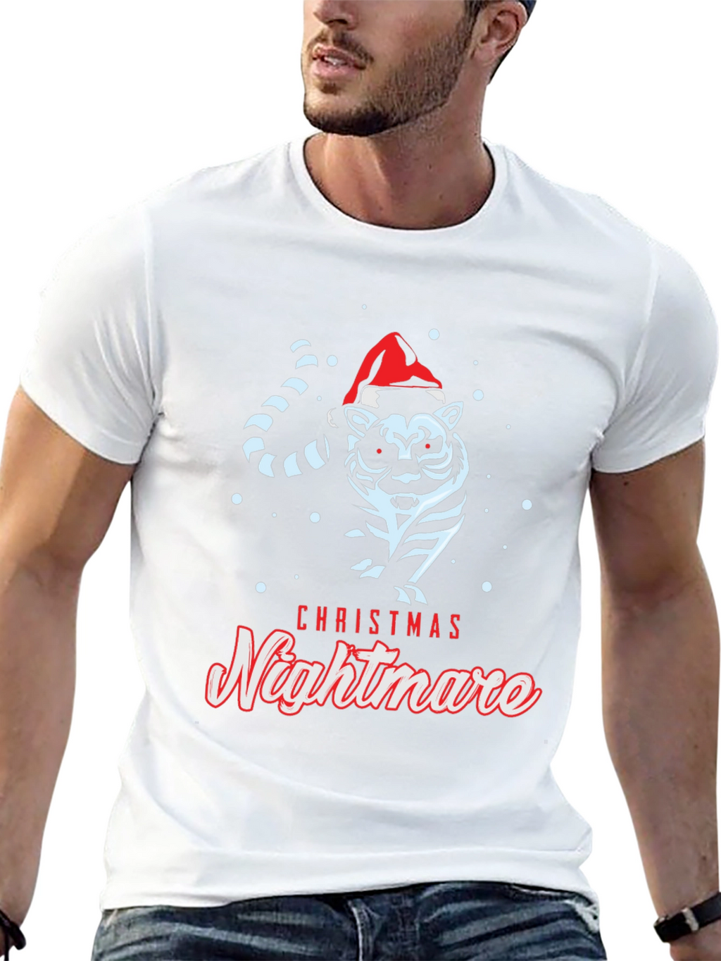 Christmas Nightmare Tiger Graphic Tee