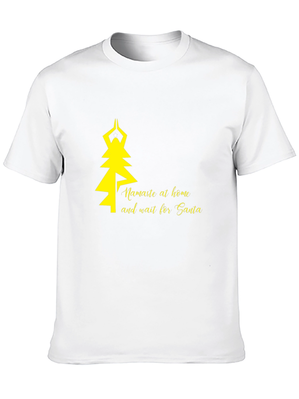 Namaste at Home Santa T-Shirt