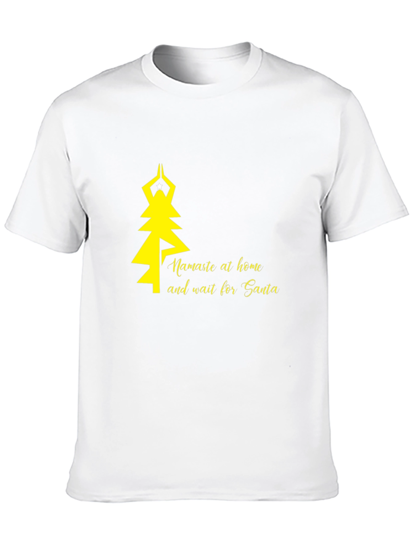 Namaste at Home Santa T-Shirt