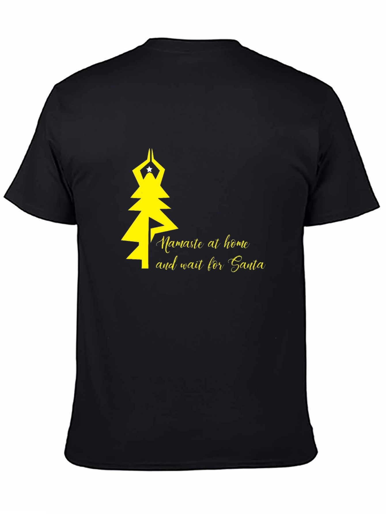 Namaste at Home Santa T-Shirt
